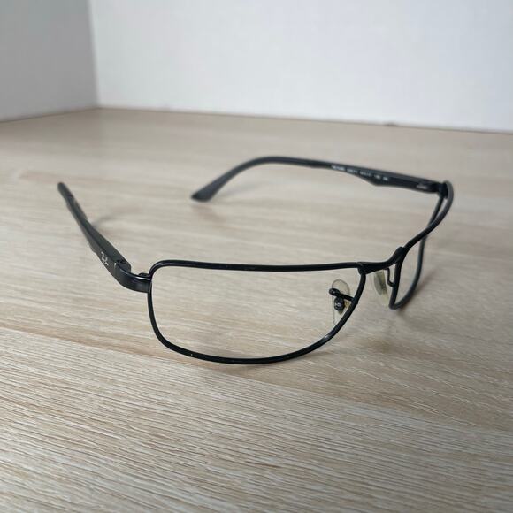 Ray-Ban RB3498 002/71 Black Rectangular Sunglasses FRAMES Flex Hinge 61-17-135 - Picture 1 of 8